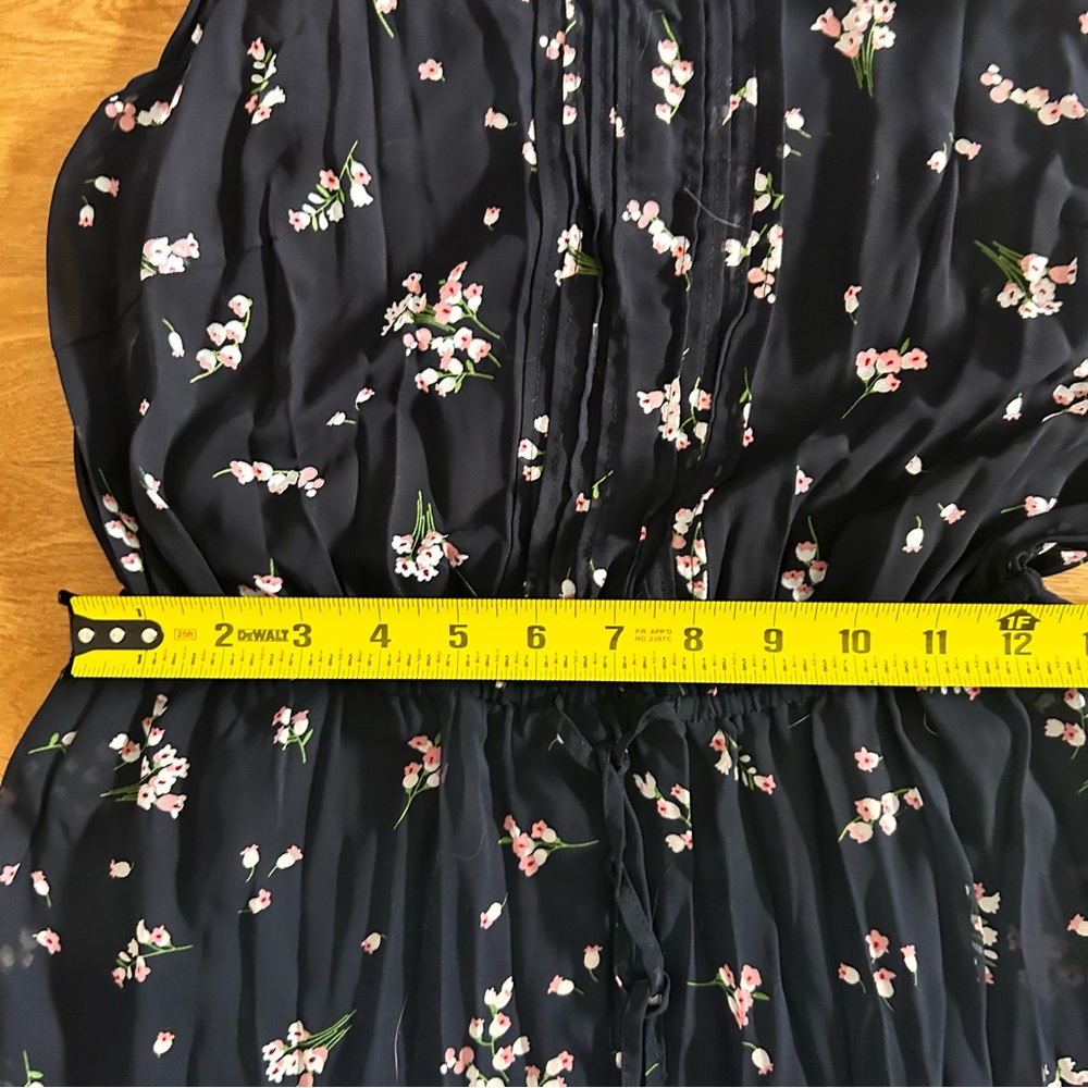 Tommy Hilfiger Navy blue floral mini summer cocktail spring sundress dress sz S - Picture 4 of 7